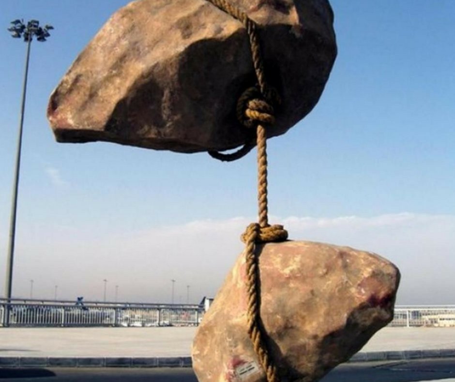 Rock Sculpture by Smaban Abbas at Cairo International Airport. #sculpture #art #travel