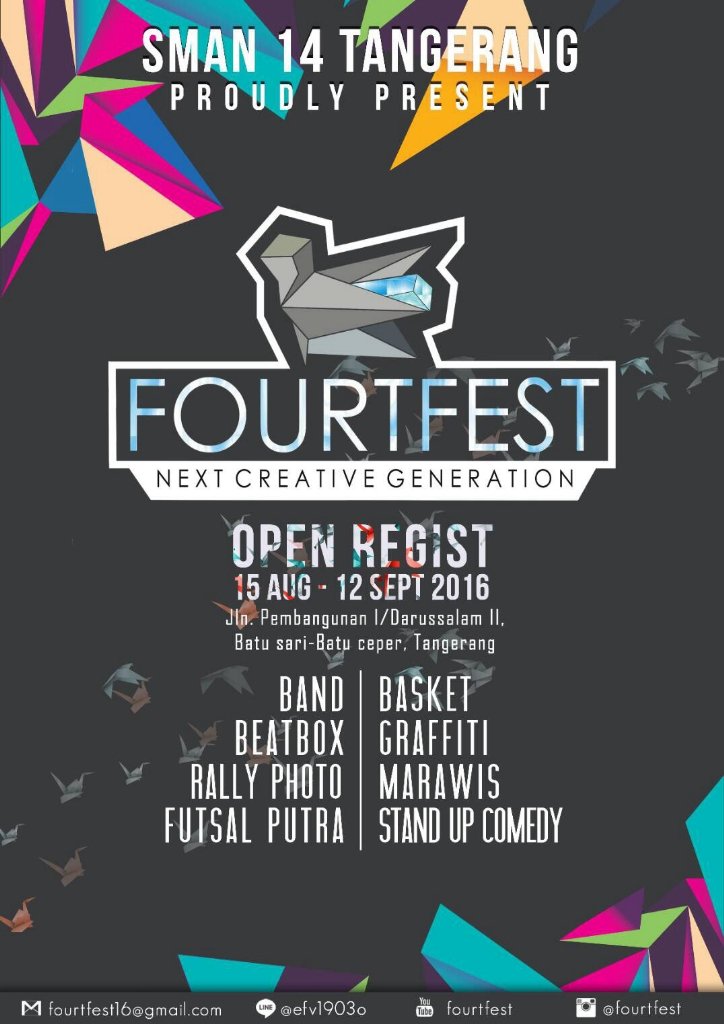 Ada lomba nih guys di SMAN 14 TNG yang daftar langsung dapet voucher cfc buruan daftar makanya sebelum kehabisan