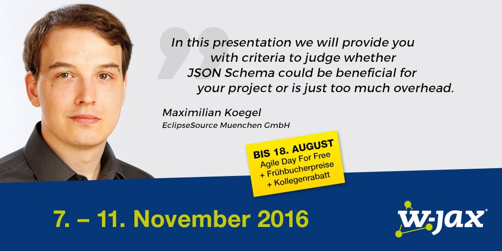 jaxcon's tweet image. #JSON from a professional perspective #jaxcon w/ @EclipseSourceM &amp;lt; ow.ly/H6Xa303lt5s - Heute Ticket sichern!