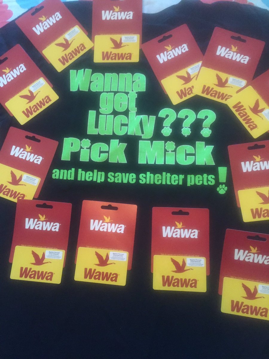 PICKMICK2016's tweet image. Wear your PICK MICK shirt while out &amp;amp; win a Wawa gift card! S-2X in people and dog shirts 20ea or 2/30 to buy.
