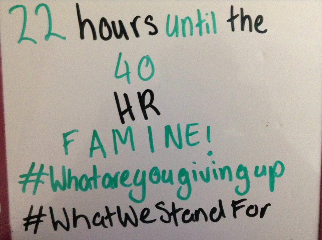 Pixie_243's tweet photo. Giving up Food, Furniture, Technology, Talking and Shoes for @40HourFamine #whatareyougivingup #WhatWeStandFor #40HF https://t.co/kVicO5OVE0