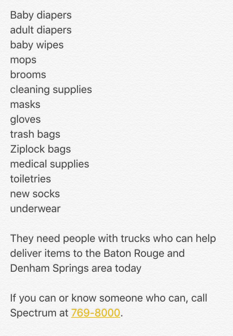 Spectrum on Perkins is still collecting donations till 5 today &amp; tomorrow. Please do NOT bring any used clothing!