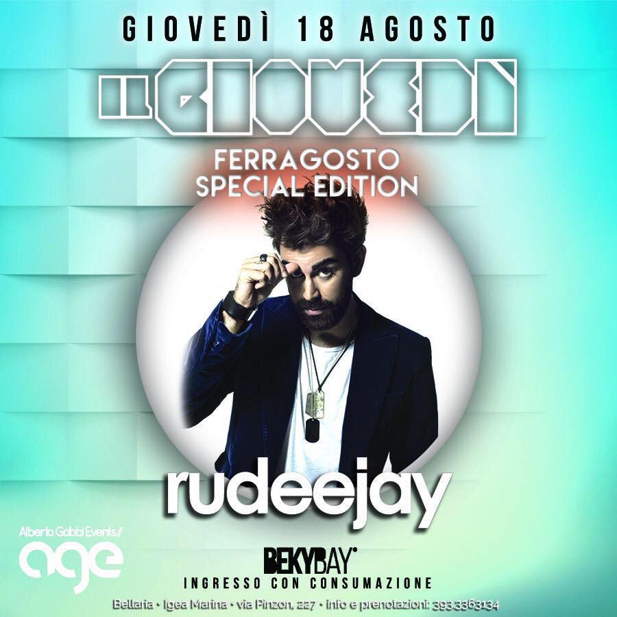 rudeejay's tweet photo. Pronti per un altro lungo weekend? 🔊

STASERA
#BellariaIgeaMarina

DOMANI
#MarinadiRavenna

DOPODOMANI
#LameziaTerme https://t.co/i7fTHXZVj8