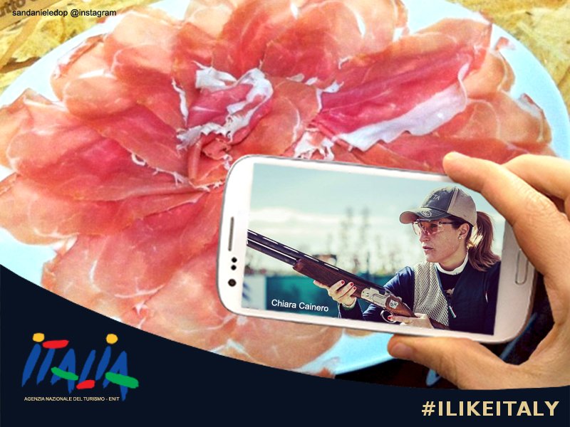 Chiara Cainero #Silver  #ITA a #Rio2016 ! From her #FriuliVeneziaGiulia our gift: Ham <a href="/SanDanieleDOP/">Prosciutto di San Daniele</a> #ilikeitaly