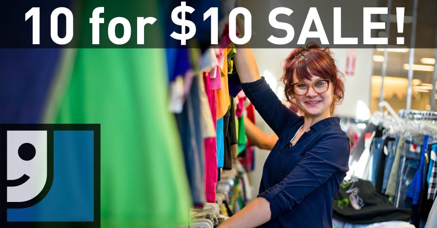 HorizonGoodwill's tweet photo. It was such a big hit we brought it back, join us at any Horizon Goodwill August 20th for our 10 items for $10 sale! https://t.co/2mGOgDxbfg