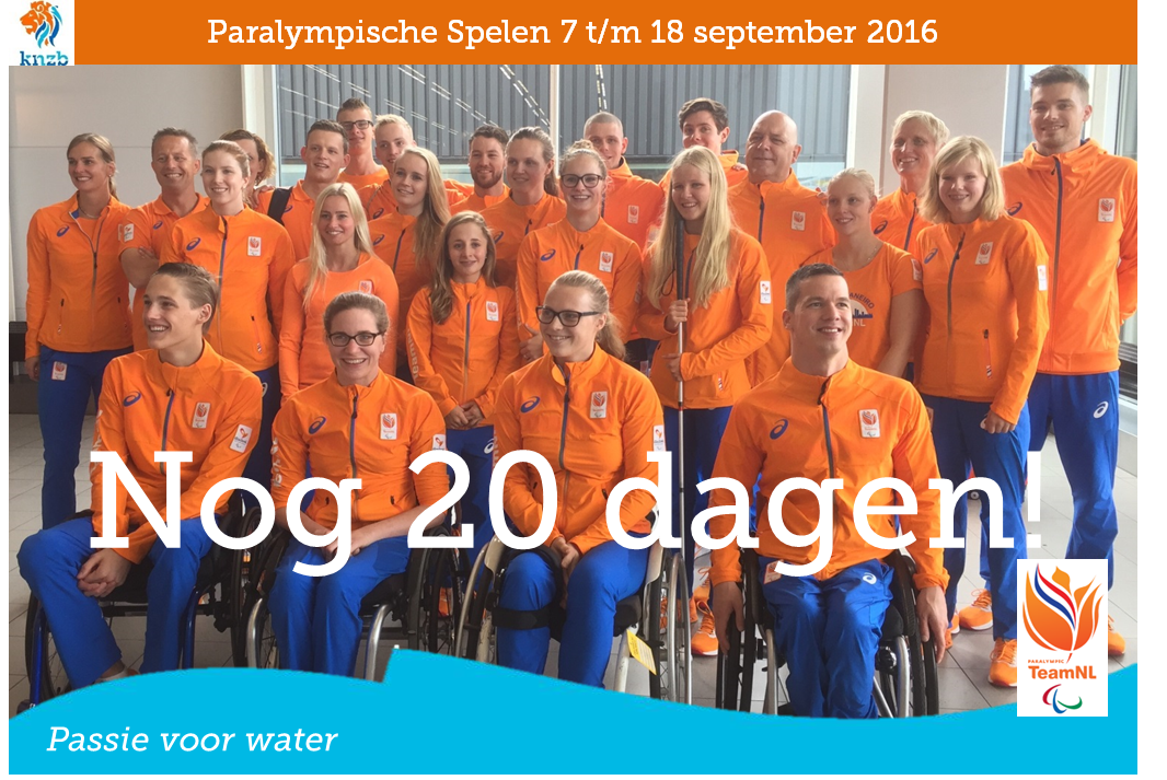 KNZBned's tweet photo. Over 20 dagen beginnen de Paralympische Spelen. Er doen 19 zwemmers mee. Benieuwd wie? https://t.co/z7t0P7lHsO https://t.co/HgbYjNXVFB