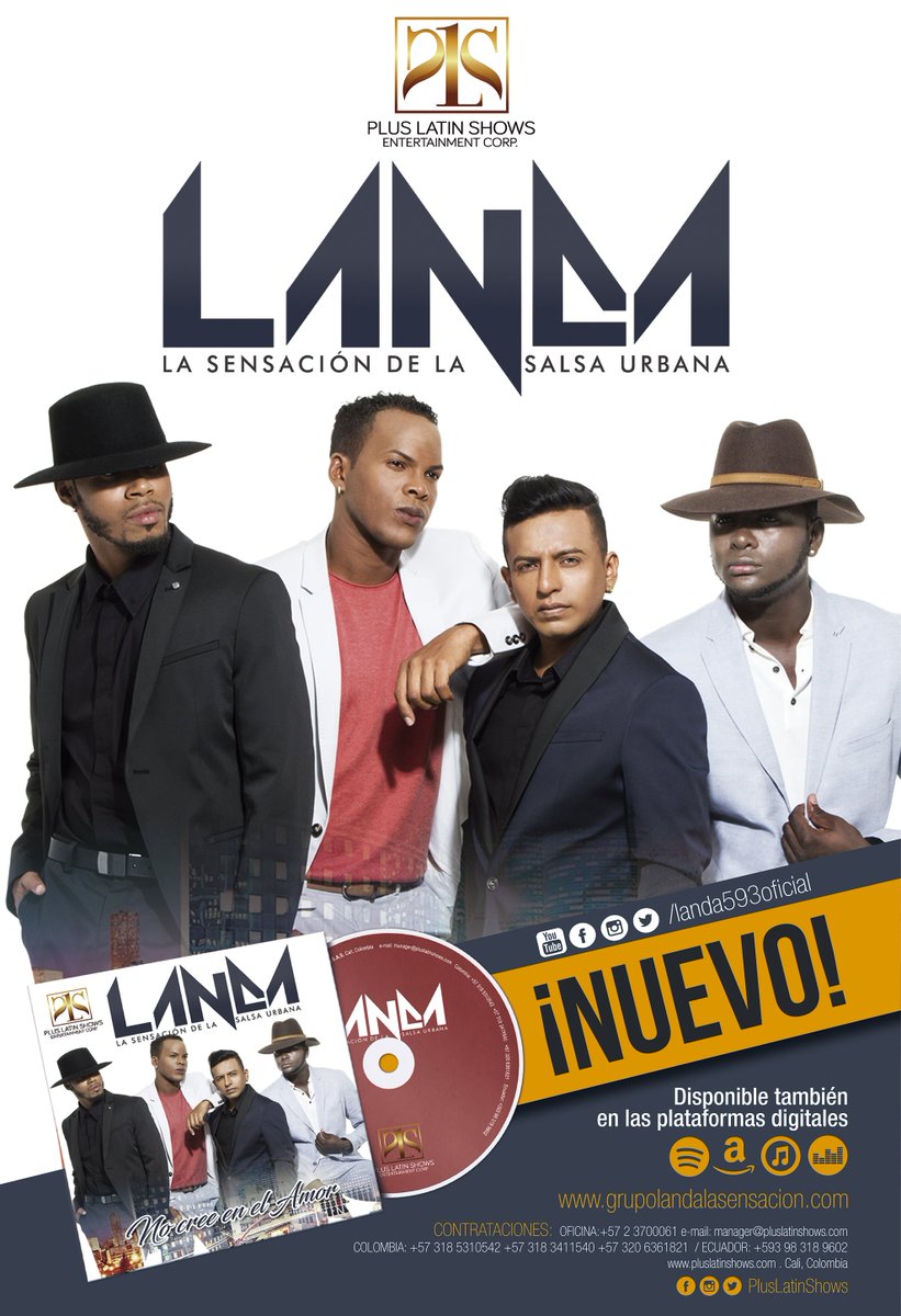 PlusLatinShows's tweet photo. ¡Escuchanos en las plataformas digitales de audio! Estamos en todas #Instafriends #ecuador #musica #NoCreeEnElAmor https://t.co/HWviS2vrfi