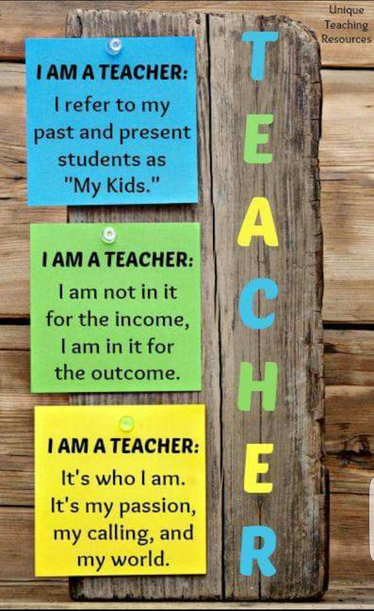 MissKym0325's tweet photo. I Am A Teacher https://t.co/EbRVhI5hsE