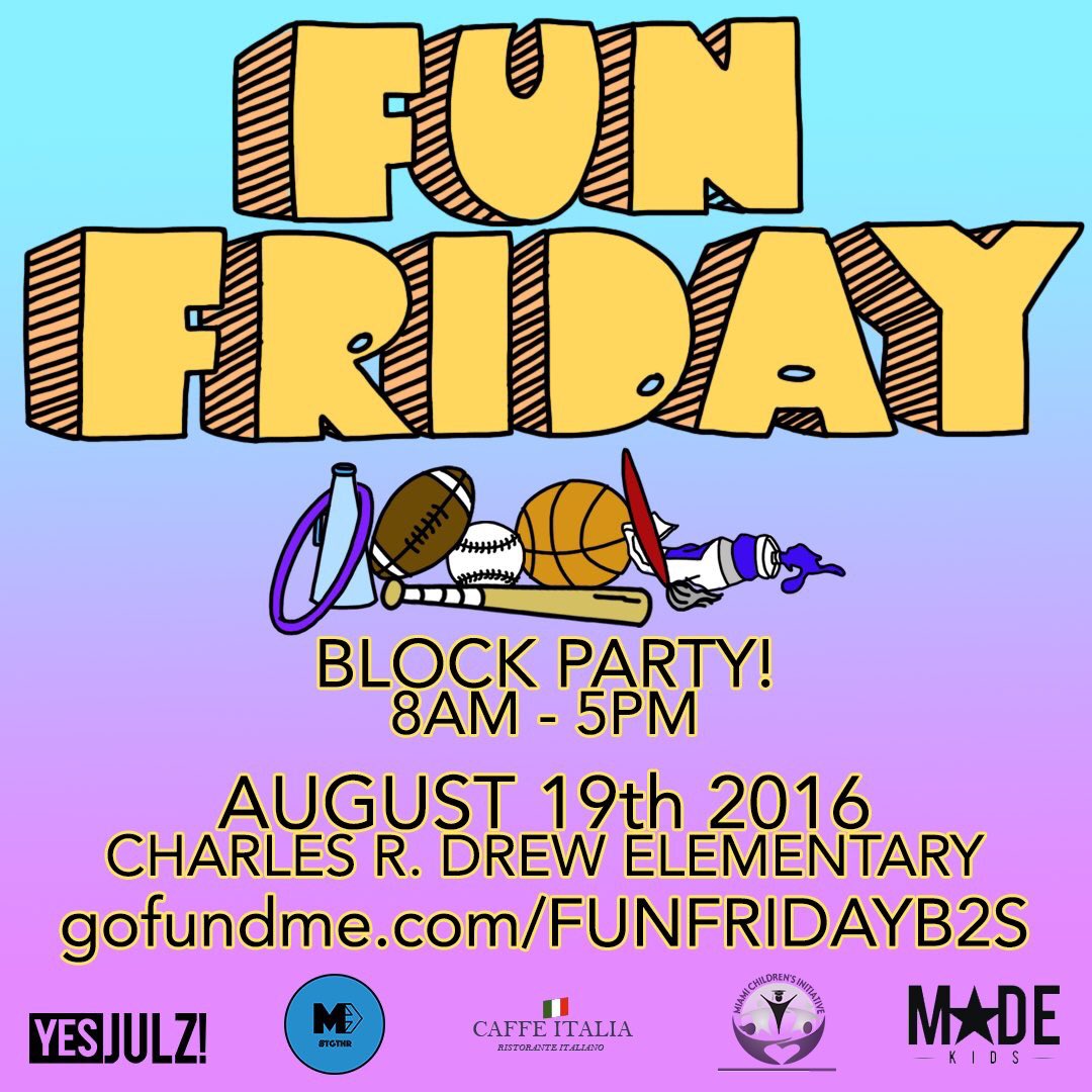 1AMcreative's tweet photo. Tomorrow's #FunFriday! ☀️ We're still looking for some volunteers to help out. Email blair@yesjulz.com if interested https://t.co/TBmuWCeNTD