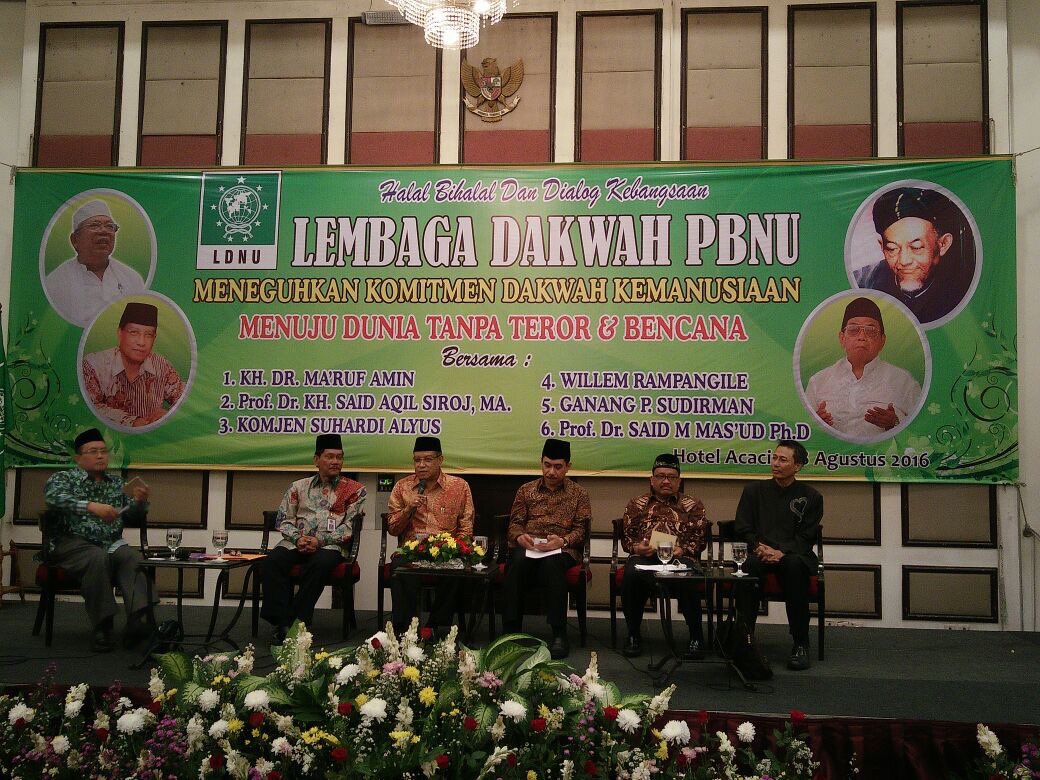 Ketum PBNU KH Said Aqil Siroj membuka acara Halaqoh Lembaga Dakwah NU