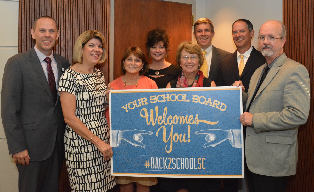 LexingtonOne's tweet photo. Our School Board says "Welcome back, students, teachers, coaches and staff!" #Back2SchoolSC cc: @SCSBA https://t.co/9SFBapjpXH