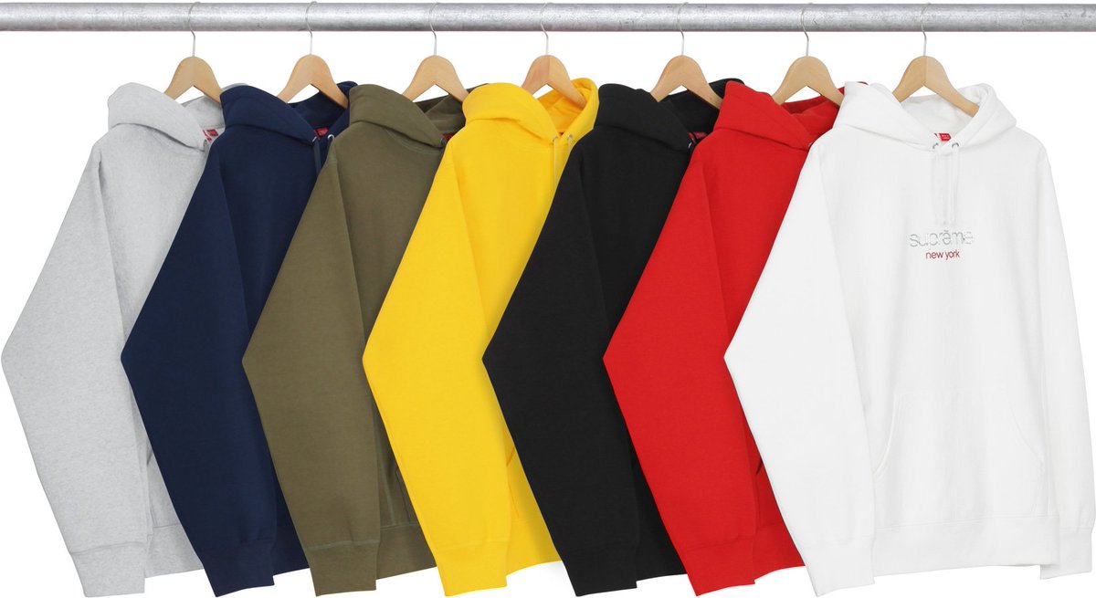 supreme chrome classic logo hoodie