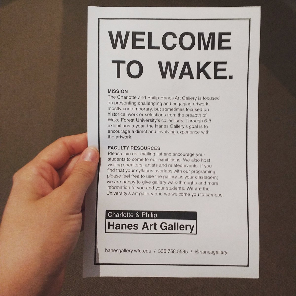 Hanes Gallery tweet media