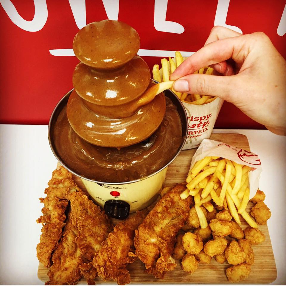 KFC gravy fountain!