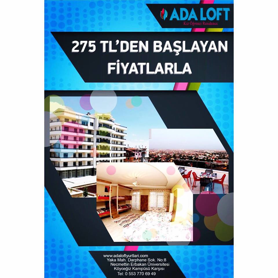 Özel fiyatlarla kayıtlarımız devam ediyor #NecmettinErbakanÜniversitesi karşısındayız #AdaLoftKızÖğrenciResidence