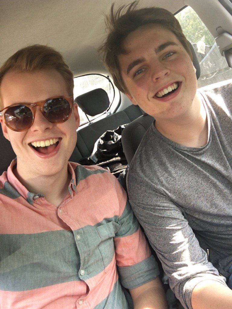 Kipps and Chitterlow on our way to @ChichesterFT for Half a Sixpence tonight. Beyond excited. #Biff