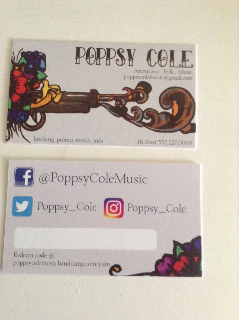 got our business/download cards! Free download for everyone! Check out our Instagram &amp; Facebook too! #AltCountry