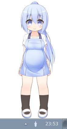 青エプロンH。
masterと組み合わせたらマタニティウェアぽくなりました。 