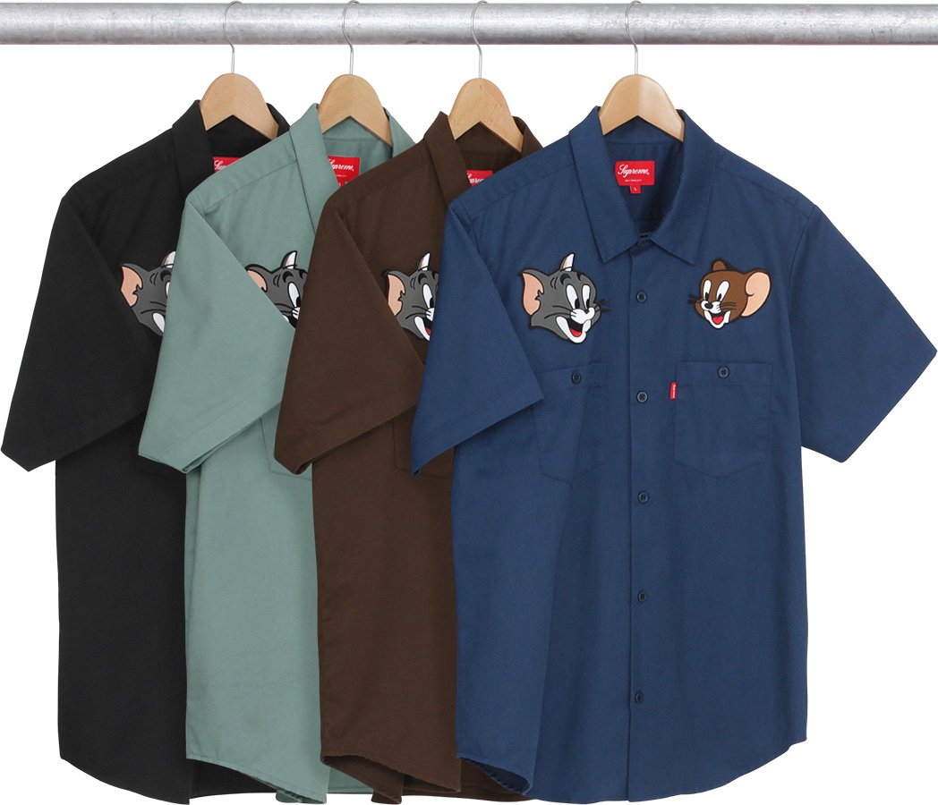 supreme tom and jerry shirt