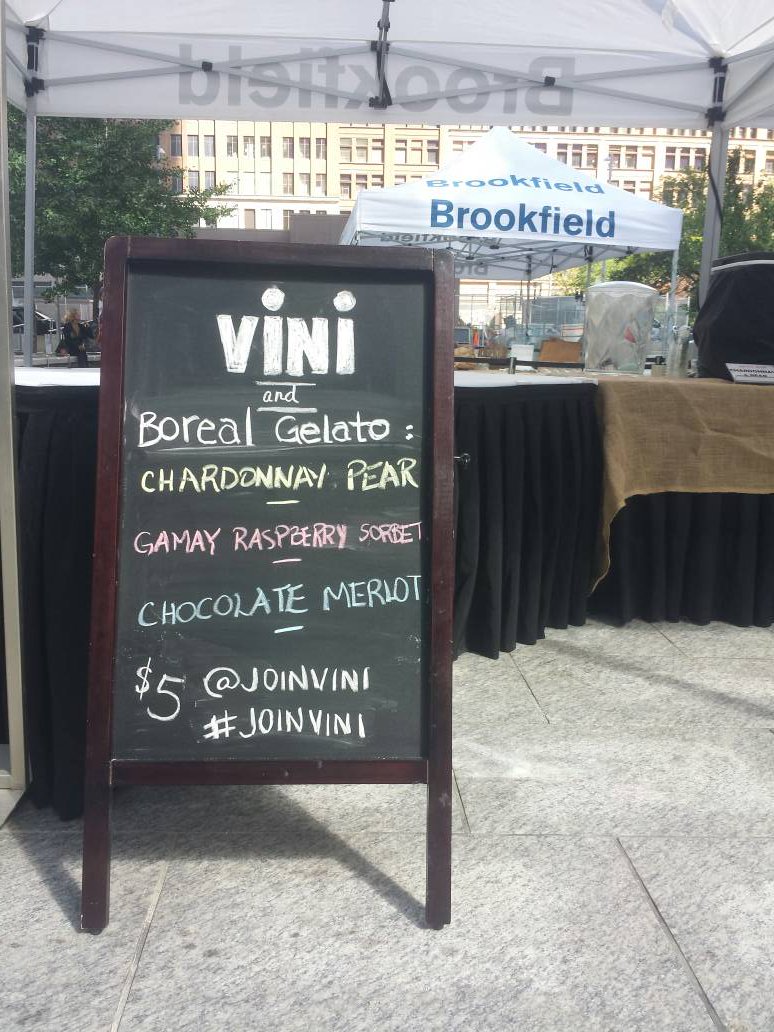 joinvini's tweet photo. #FarmFreshTO is underway! Get down here and try @BorealGelato delicious concoctions with #joinvini https://t.co/BOIcCE54Dj