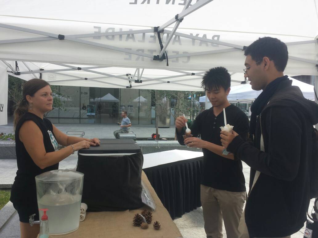 joinvini's tweet photo. #FarmFreshTO is underway! Get down here and try @BorealGelato delicious concoctions with #joinvini https://t.co/BOIcCE54Dj