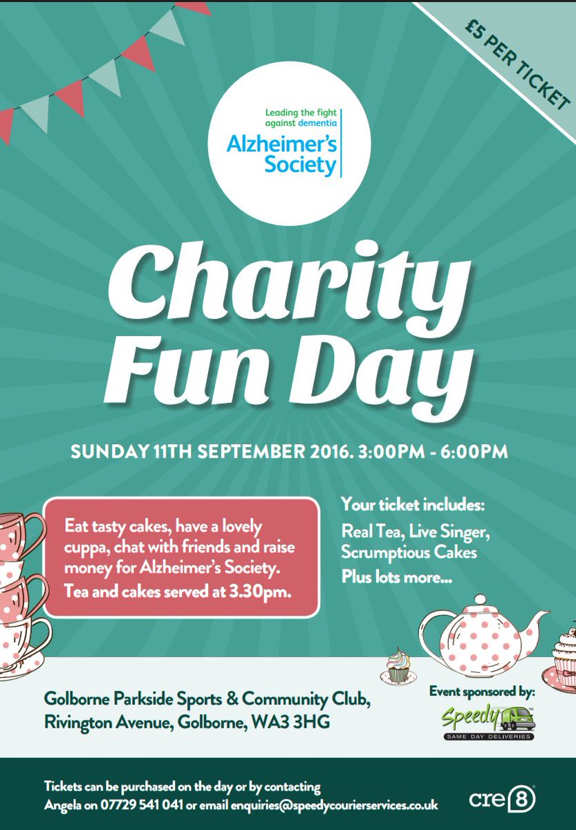 Hi <a href="/WiganCouncil/">Wigan Council</a> we are holding a fun day <a href="/Parkside_SCC/">Golborne Parkside</a> on 11th Sept to raise awareness &amp; some money for #dementia