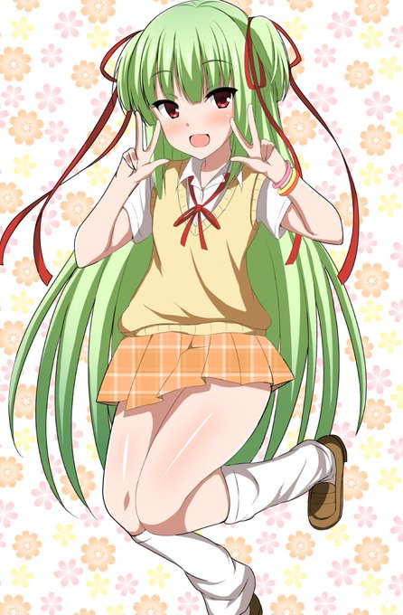 千恋万花クリア記念に都会の学校のコスプレしたムラサメちゃんを描きました 