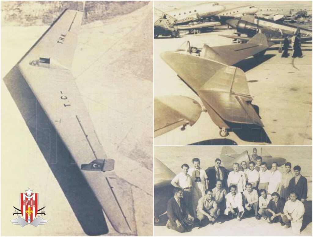1948'de tasarlanan, hükümetin fabrikayı kapatmasıyla üretime geçilemeyen THK-13 Uçan Kanat projesi