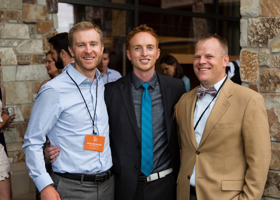 AltraRunning's tweet photo. #TBT when the founders of Altra were looking sharp at the 2016 SGB 40 Under 40 event. Photo cred: SGB Media 
#Awards https://t.co/4lNibAfiUQ