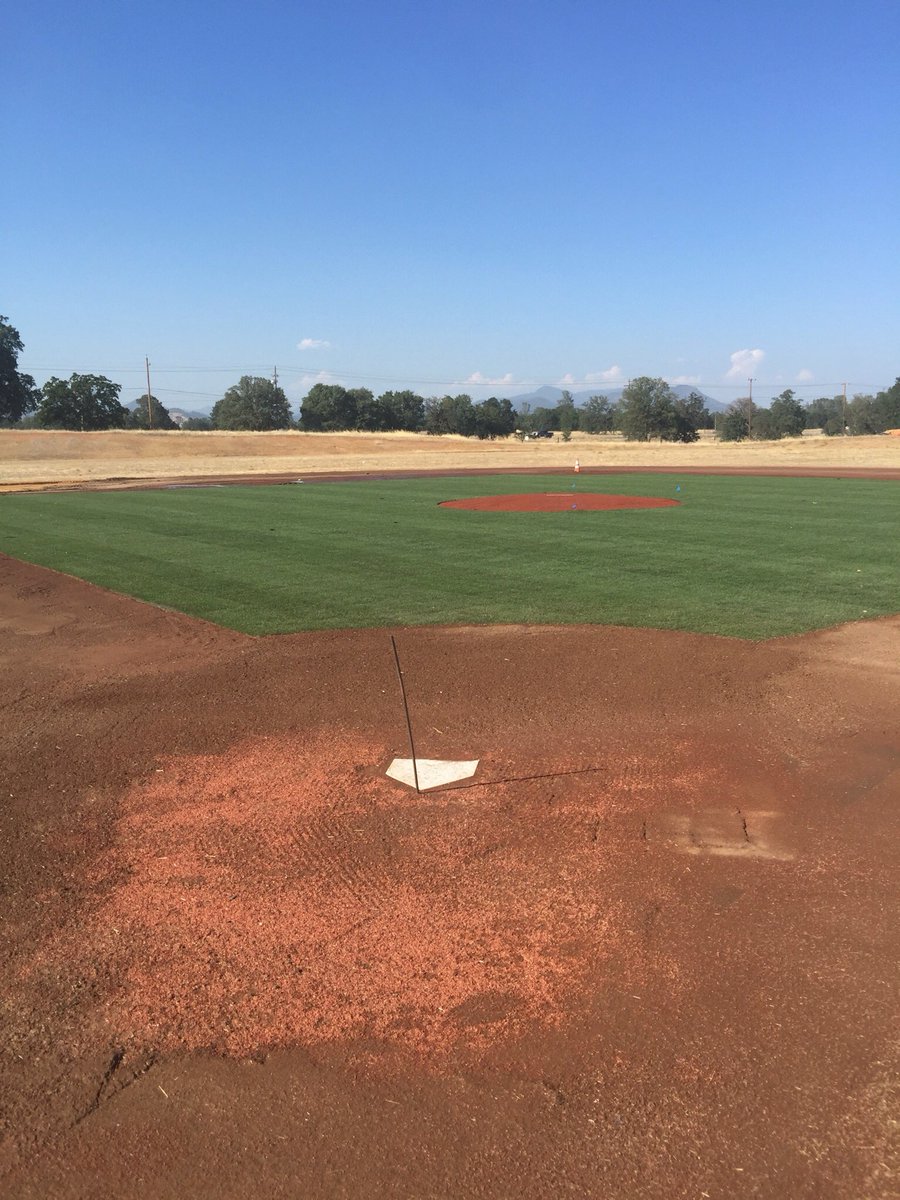 The Simpson infield has new dirt now too!#progress