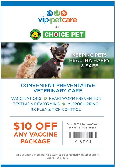 vip pet care $10 coupon