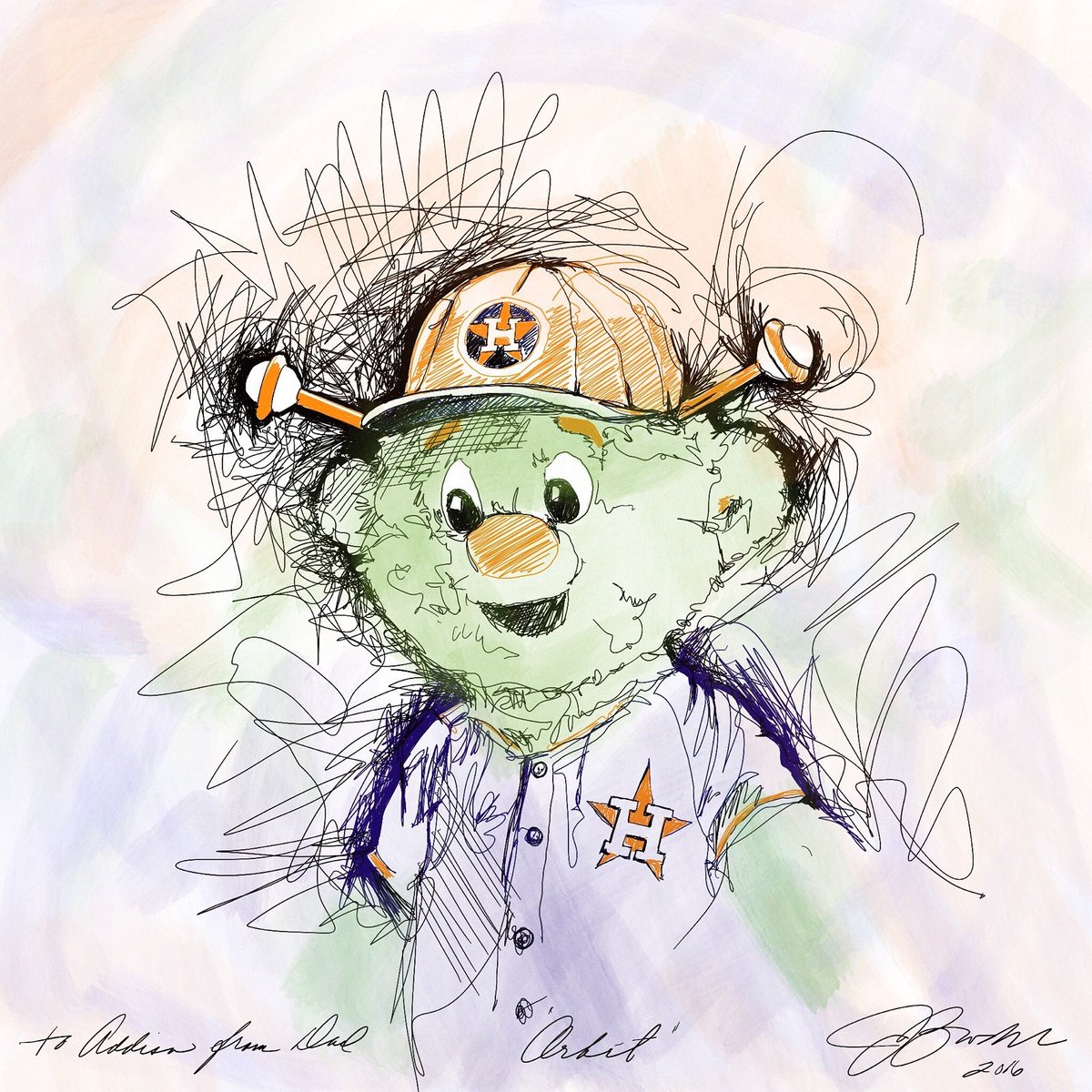 Hob_Top's tweet photo. When your daughter asks you to draw orbit, you draw orbit!  #Astros #orbit #HoBToP #notjustatshirtcompany https://t.co/iKX7veTAo5