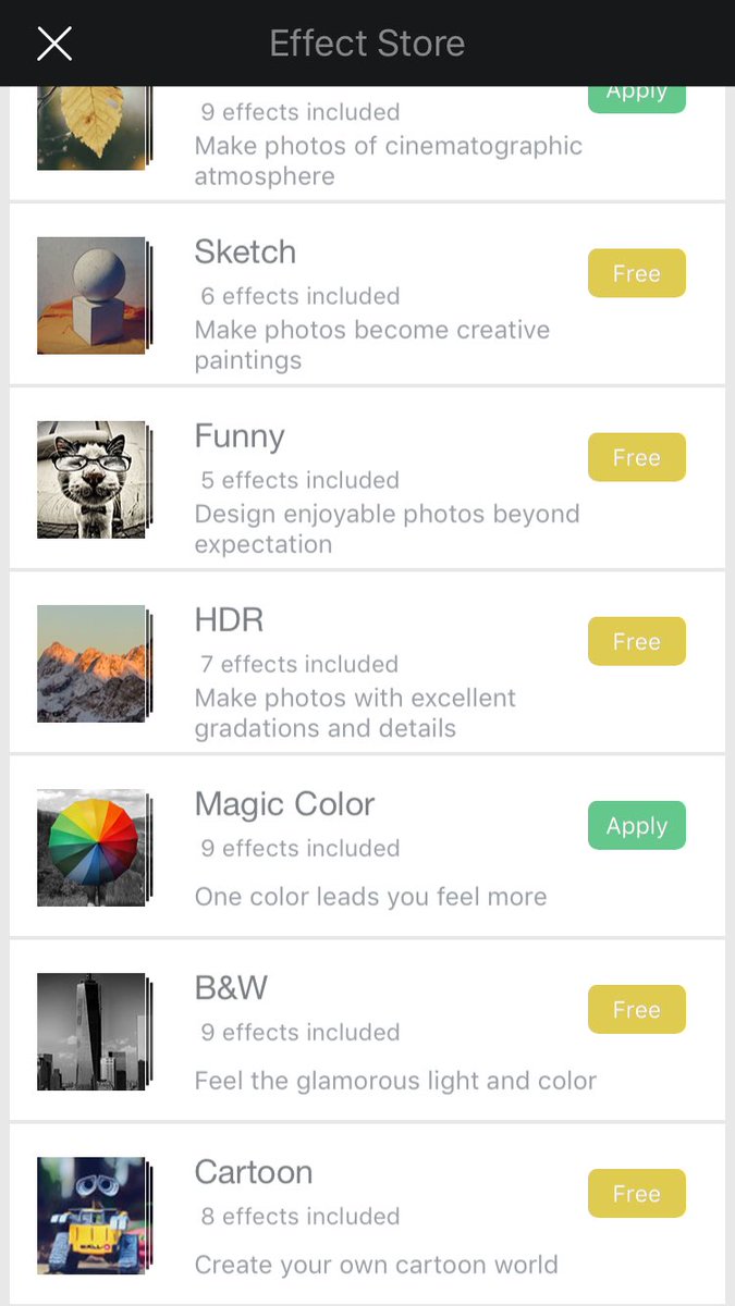 i3leem's tweet image. خطوات اضافة الفلاتر
1-تختار الصوره
2-تختارeffect
3-تضغط على علامة+
4-تجيك مجموعة فلاتر تحملها
الفلتر اسمهmagic color