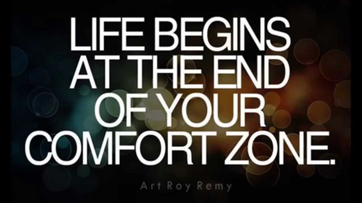 offstreament's tweet image. You can only grow if you are willing to try something new and get out of your comfort zone... Start Living! #QOTD