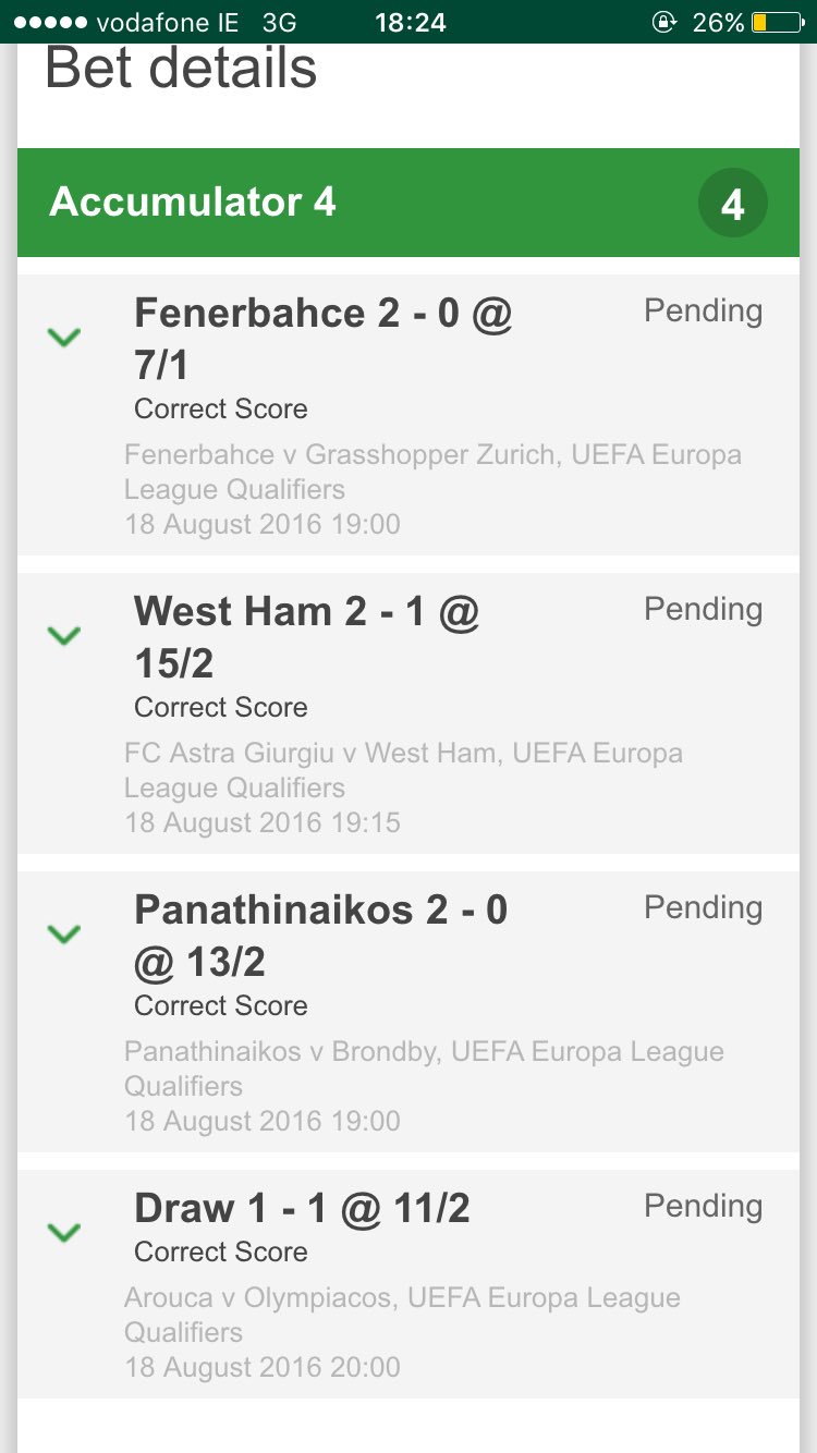 Exact score cheap tips