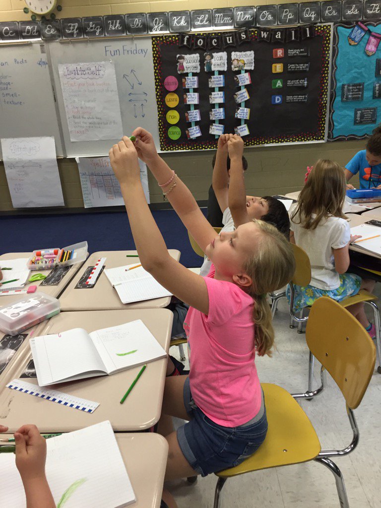 Having fun with bean pods #bluffparkpanthers #AMSTI