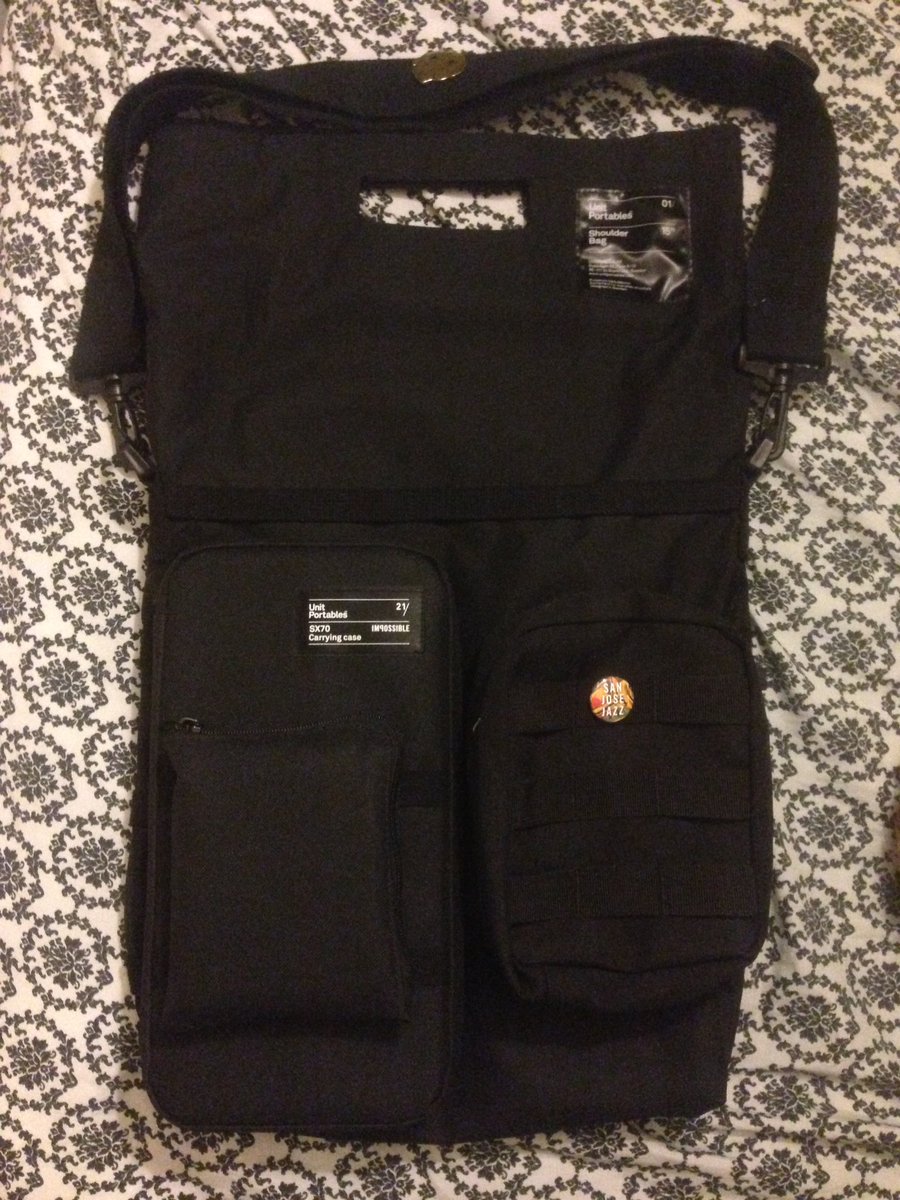 abcdefghijayjay's tweet photo. @Impossible_HQ sx-70 unit portables case attaches unit portables shoulder bag nicely. #unitportables https://t.co/WH06HLQxOC
