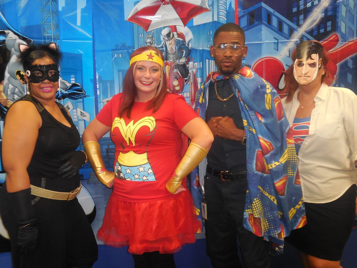 Melissa_Ewry's tweet photo. Recruiters by day, super heroes by night! #TeamFairborn #Recruiting #Teleperformance #SuperHeroDay https://t.co/xJeOlIYhnH