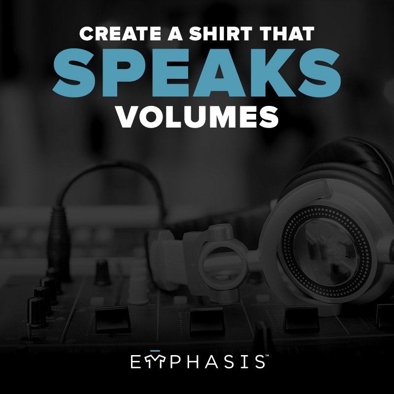 emphasisbrand's tweet image. Song lyrics can express in beautiful form what we've felt all along. Inscribe them into a shirt you can design!