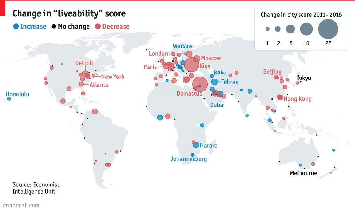 The world’s most liveable cities econ.st/2bEL9cP
