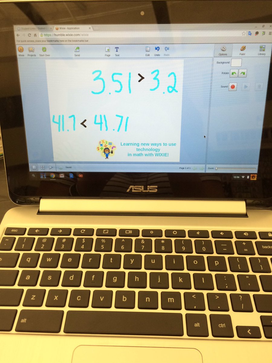 Warnack5th's tweet photo. Learning about Wixie and how to use it in Math! #hUpdates #HumbleDL https://t.co/Ara1tPQyvg