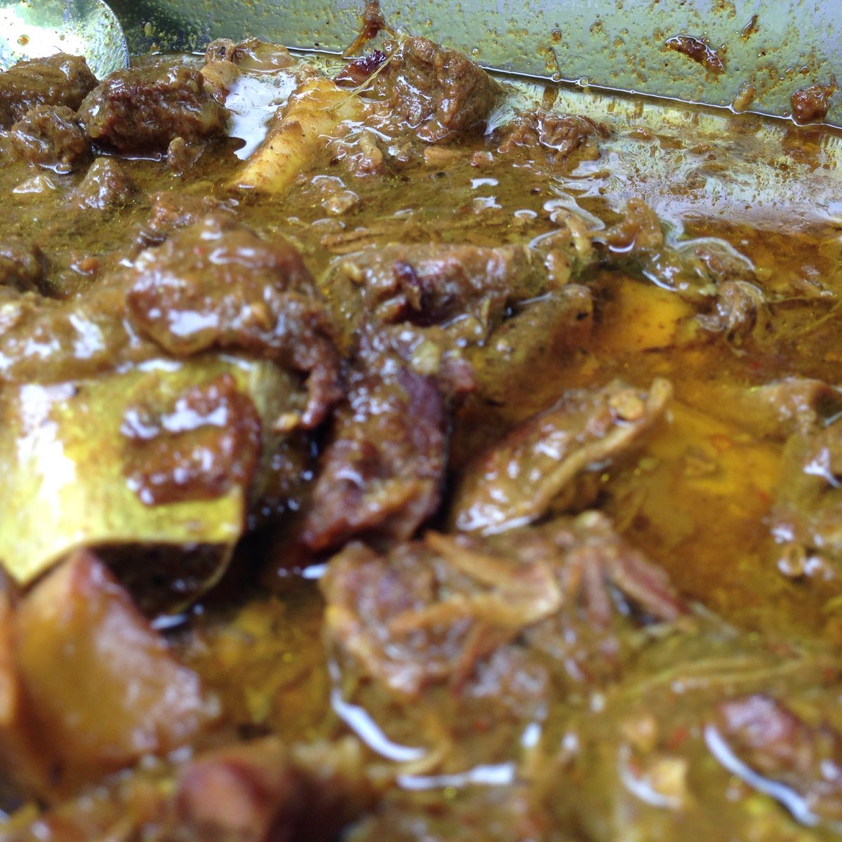 Bobski's homemade curry goat! This aroma that tender flavour oooooo bobskis smacked this one! Check us out Saturday!
