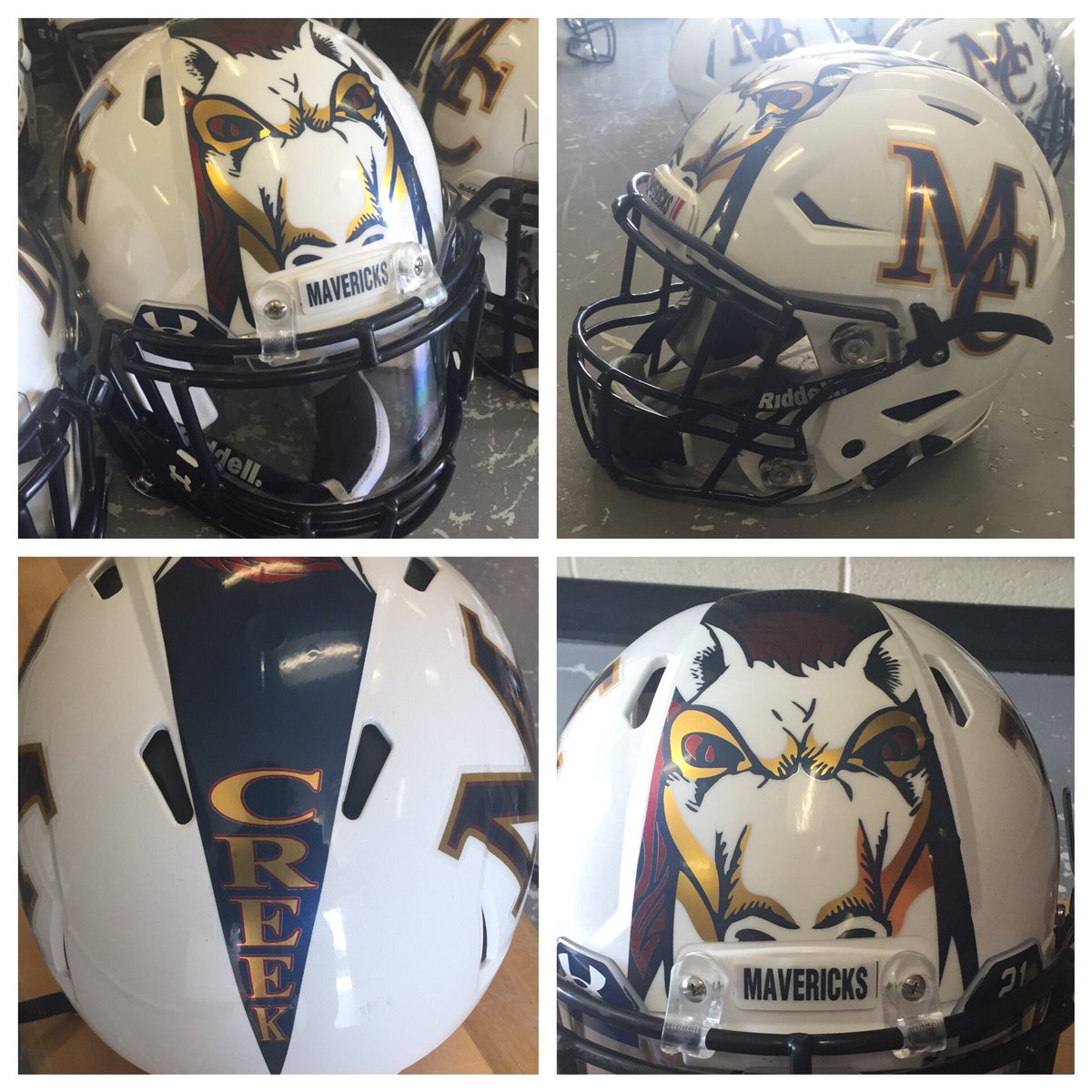 TheCoachLj's tweet image. 2016 Mallard Creek Football Helmets!!!! @langstonwertzjr @MC_mavsfb @mcmavsathletics
