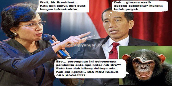 Kamu tuh pembantu apa hater, Sri? Udah bilang dari dulu: Duitnya ada, duitnya ada, kok malah jujur duitnya gak ada