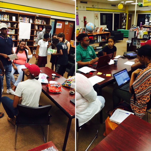 CollegeBeyond's tweet photo. #tbt to last week: college sendoff at Cohen HS + peer mentor training led by Theodore Williams! #tothroughtogether https://t.co/rm7afxStVA