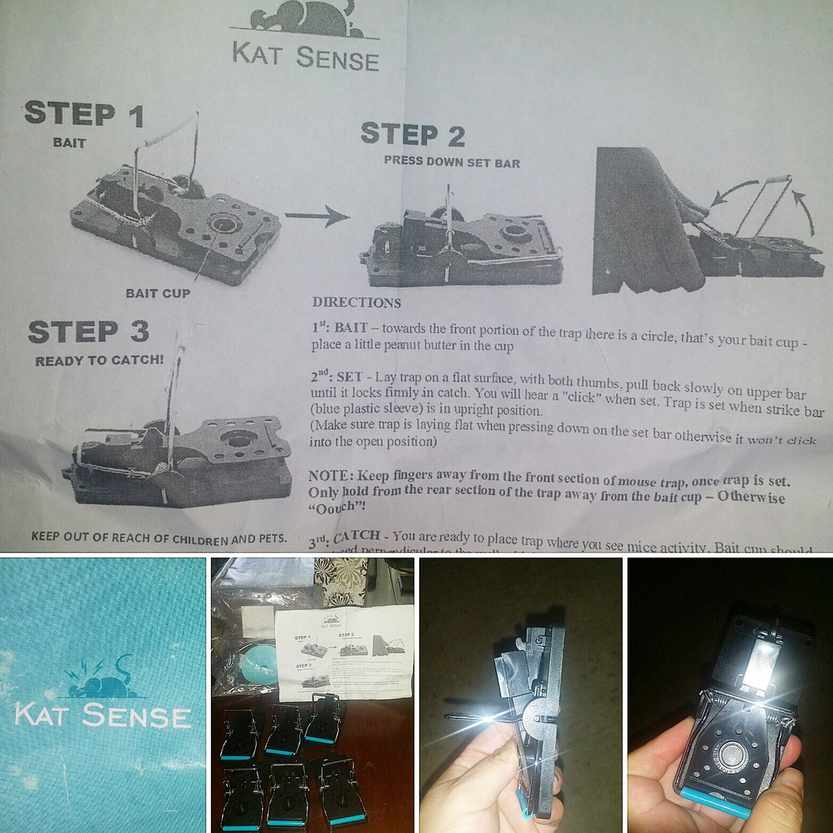 Set of 6 Mouse Traps  By Kat Sense®

amazon.com/dp/B01FROLO12

#KatSense #MouseTraps #MouseTrap #mice