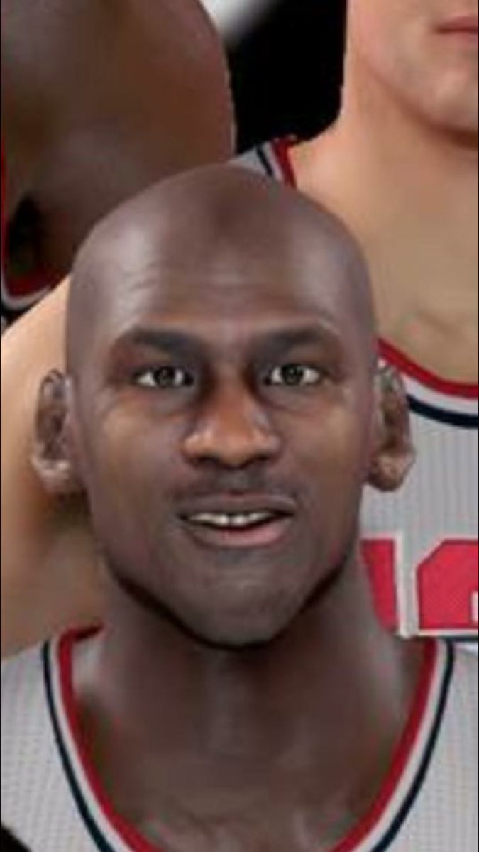 JDeez304's tweet photo. This is what 2k thinks Michael Jordan looks like lol #bubbagump #phoneditin https://t.co/WtgZNlZfTI