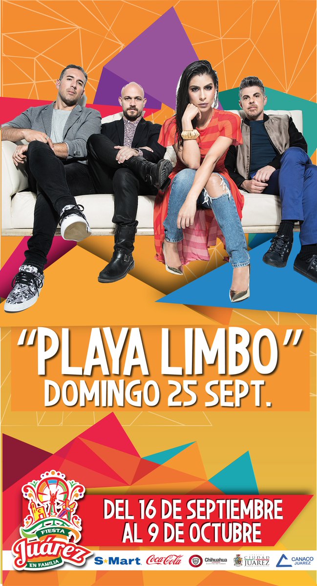 FiestaJuarez's tweet photo. @Maria_LeonPL @playalimbomusic este 25 de setiembre en la #FiestaJuarez2016 https://t.co/abea1swGRh