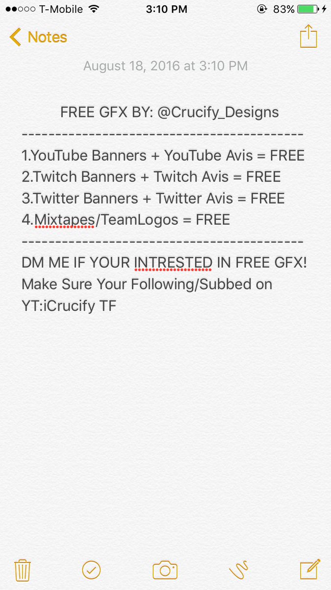 Crucify_Designs's tweet image. Everything is FREE! Just DM. ❤️
@DNR_CREW @GamerRTer @ActiveRTs @QuickRTs_ @GamerRetweeters @AutoGFXRts