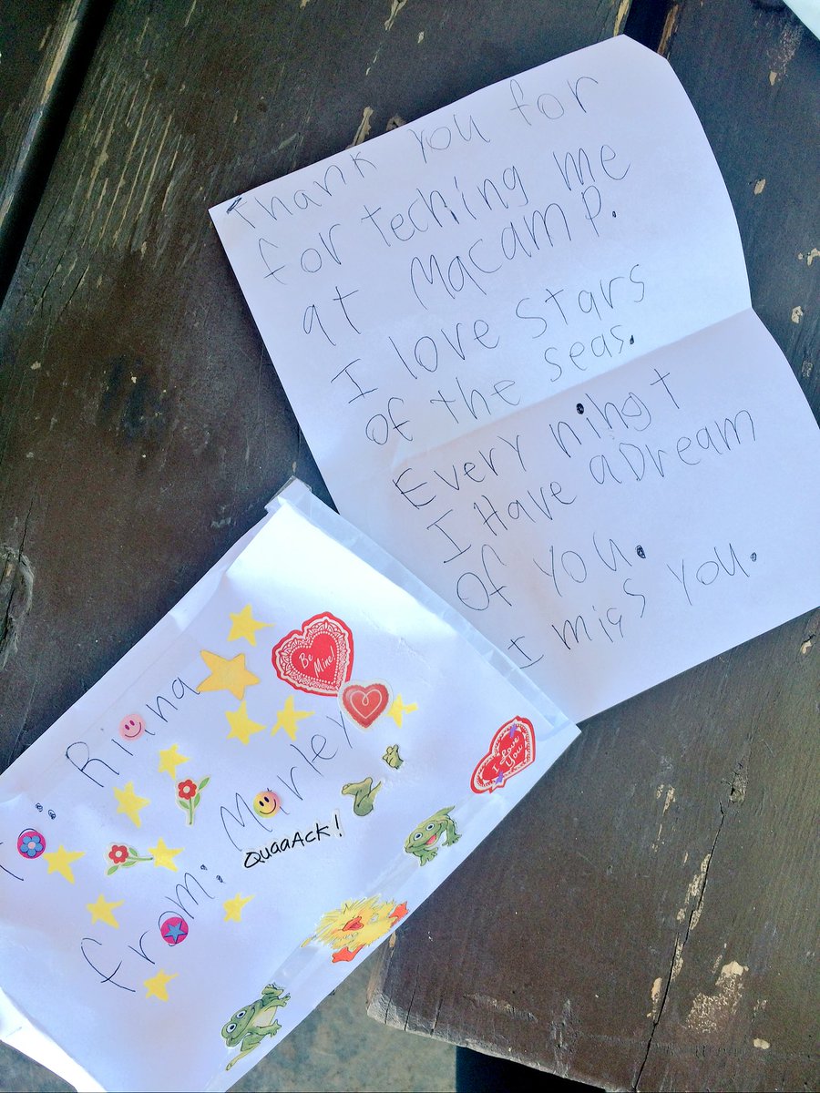 RianaNelson's tweet photo. I received some adorable fan mail: from one of my 6 year old students from #MATcamp in Evanston, WY😍😭💕 https://t.co/AKokxe7UWC